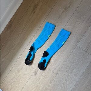 Blue and Black Athletic Socks
